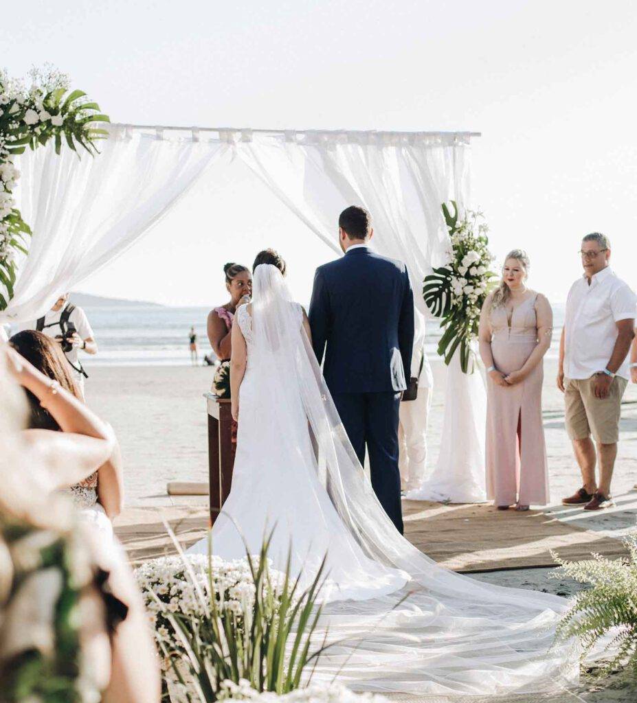 Wedding ceremony by the sea in Thailand