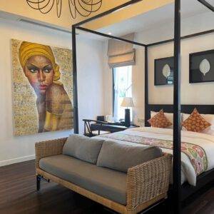 Beautifully designed deluxe king rooms room, showcasing decor and premium amenities."