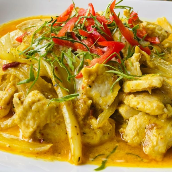 Fragrant Panang curry at the Funky Monkey Resturant