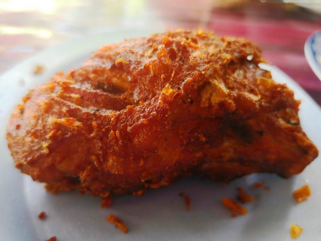Fried chicken from the beach hut at Son Bay, Koh Yao Yai