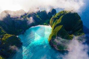 Maya Bay Koh Phi Phi Thailand, Turquoise clear water Thailand Koh Pi Pi