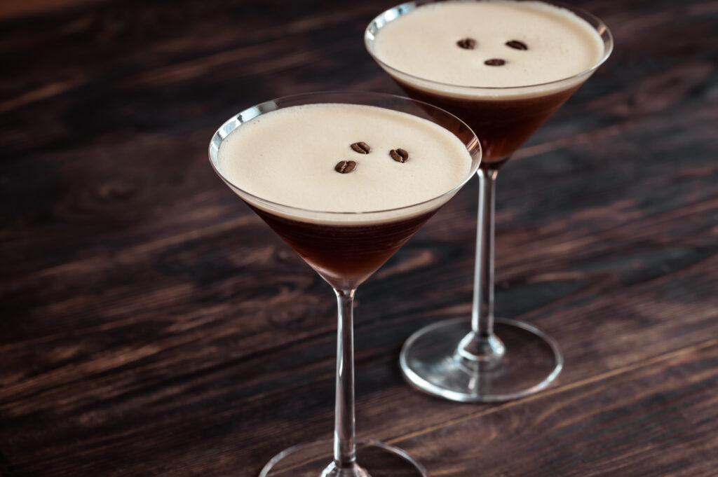 Espresso martini cocktails