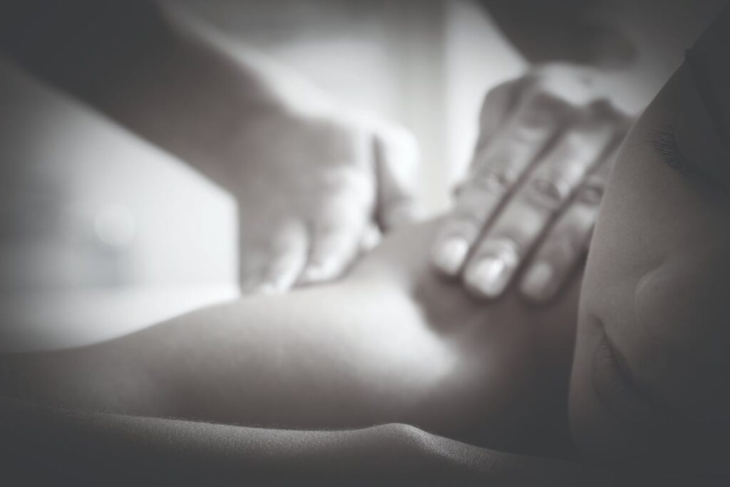 Relaxing oil massage